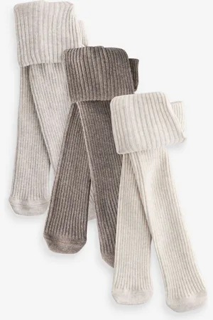 Next Chocolate Rib Baby Tights 3 Pack (0mths-2yrs)
