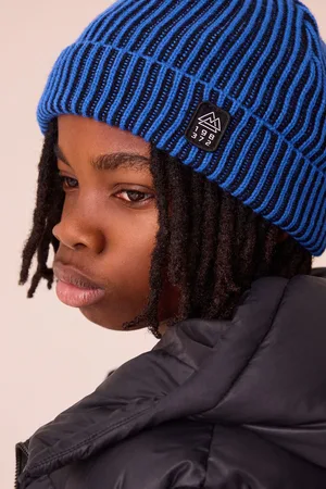 Next Cobalt Plated Knitted Beanie Hat (1-16yrs)