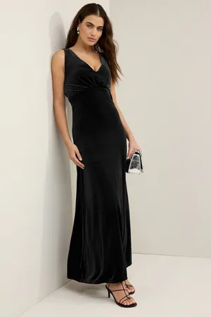 Next V-Neck Velvet Maxi Dress