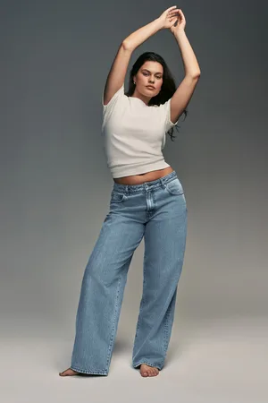 Next Mid Hourglass Baggy Wide leg Jeans