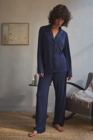 Next Ribbed Button Through Pyjamas
