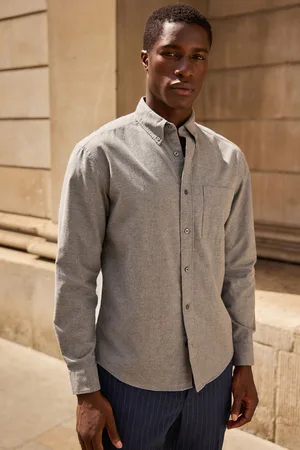 Next Brushed 100% Cotton Oxford Long Sleeve Shirt