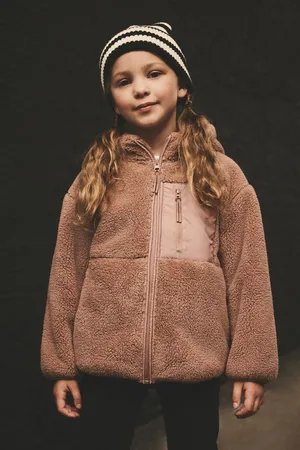 Next Borg Fleece Zip Through Hooded Jacket (3-16yrs)