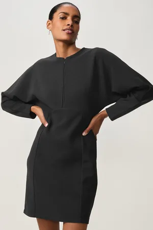 Next Long Sleeve Zip Front Mini Dress