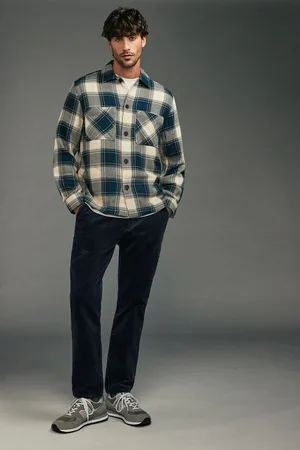 Next Blue Slim Fit Corduroy Chino Trousers