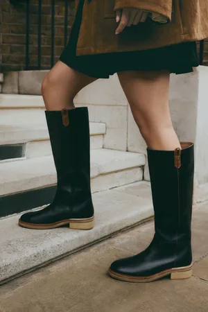 Next Forever Comfort Knee Leather High Rider Boots