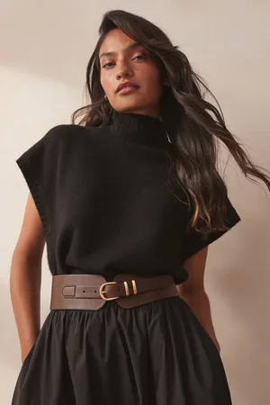 Next Chocolate PU Corset Belt