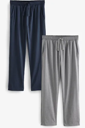 Next Blue /Grey Open Hem Lasting Fresh Rich Pyjama Bottoms 2 Pack