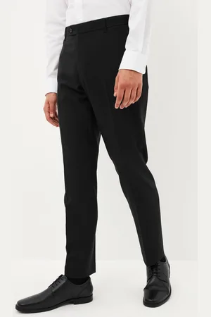 Next Slim Machine Washable Plain Front Smart Trousers