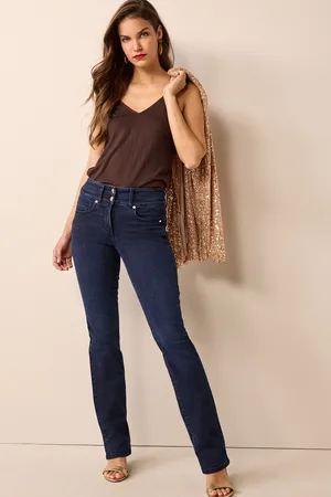Next Inky Denim Slim Lift And Shape Bootcut Jeans