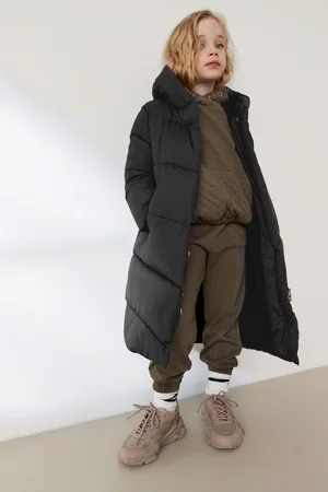Next Longer Length Shower Resistant Faux Fur Lined Hooded Padded Coat (3-16yrs)