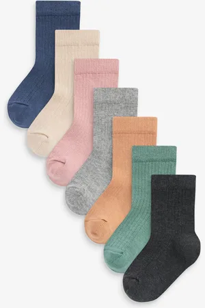 Next Minerals Cotton Rich Fine Rib Socks 7 Pack