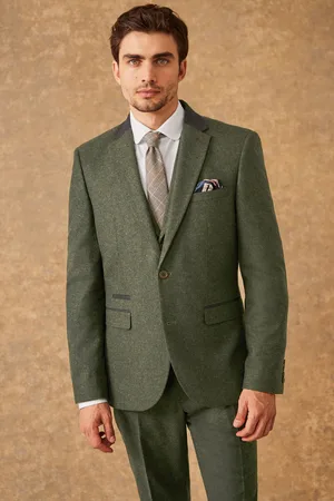 Next Slim Fit Trimmed Donegal Suit: Jacket