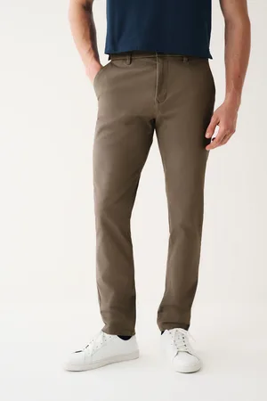 Next Mushroom Slim Fit Stretch Chinos Trousers