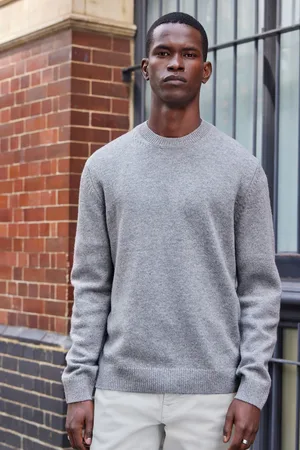 Next Light Plain Regular Fit 100% Lambswool Premium Jumper