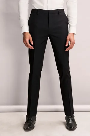 Next Slim Fit Elasticated Waist Motionflex Stretch Smart Trousers