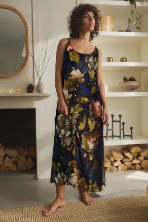 Next Floral Print Velvet Slip