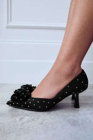 Next Forever Comfort Jewel Corsage Point Toe Heels