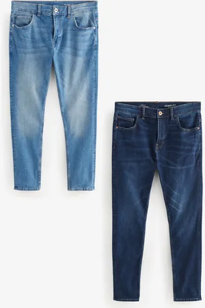 Next Mid/ Light 2 Pack Skinny Fit Classic Stretch Jeans