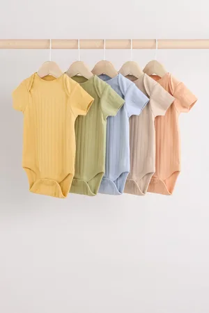 Next Multi Baby Short Sleeve Bodysuits 5 Pack