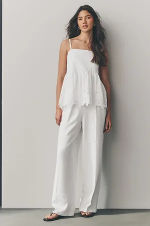 Next Elasticated Back Wide Leg Trousers