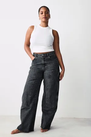 Next Hourglass Carpenter Wide Leg 100% Cotton Jeans