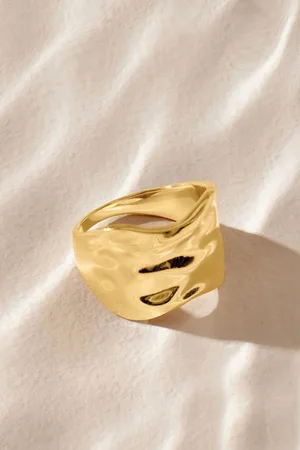 Next Tone Stainless Steel Chunky Ring