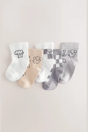 Next Elephant Baby Socks 5 Pack (0mths-2yrs)
