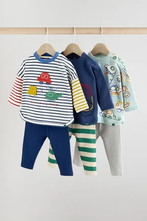 Next Bright Transport Baby Tops and Leggings 6 Piece Set (0mths-3yrs)