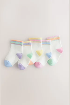 Next Rainbow Baby Socks 5 Pack (0mths-2yrs)