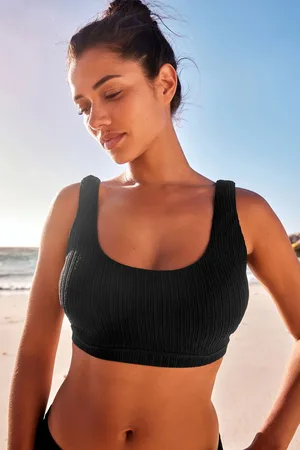Next /Green DD+ Rib Crop Bikini Tops 2 Pack