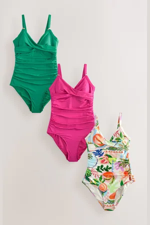 Next Fruit/Green/ Tummy Control Swimsuit 3 Pack