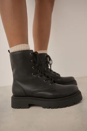 Next Forever Comfort Chunky Lace-Up Ankle Boots