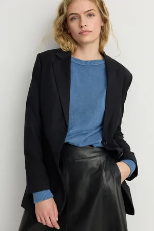 Next Chambray Soft Touch Crew Neck Knitted Sweatshirt
