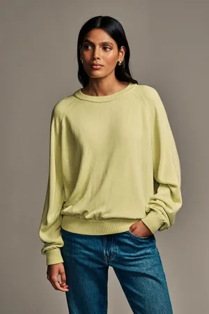 Next Lime Soft Touch Crew Neck Knitted Sweatshirt