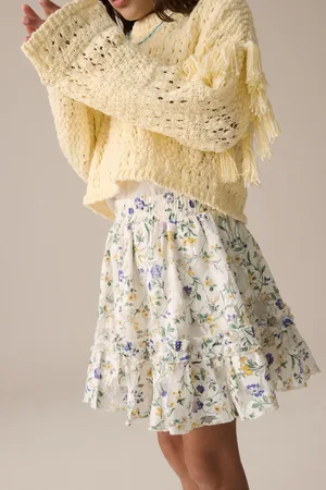 Next Floral Ditsy Lace Tiered Skirt (3-16yrs)