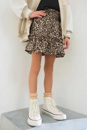 Next Animal Print Textured Frill Skirt (3-16yrs)
