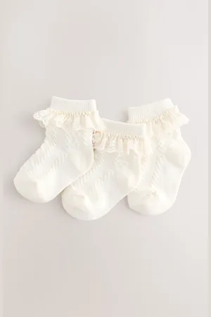 Next Lace Baby Socks 3 Pack