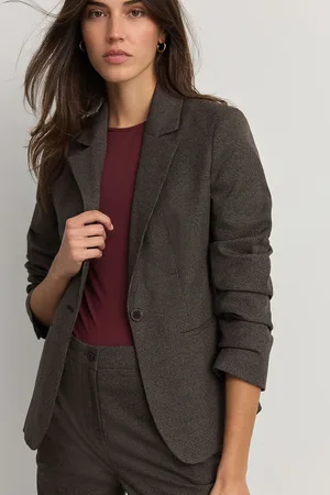 Next Tailored Checked Single Breasted Blazer