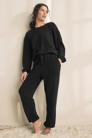 Next Cosy Waffle Long Sleeve Pyjamas