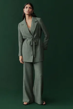 Next Textured Crinkle Wide Leg Trousers