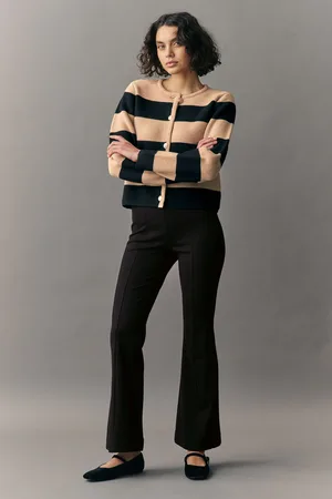 Next Tailored Ponte Flared Leg Trousers