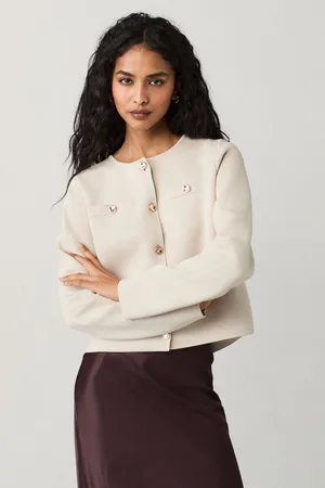 Next Crew Neck Knitted Smart Jacket