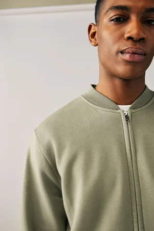 Next Cotton Rich Jersey Bomber Jacket