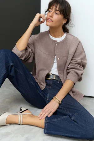 Next Suedette Bomber Jacket