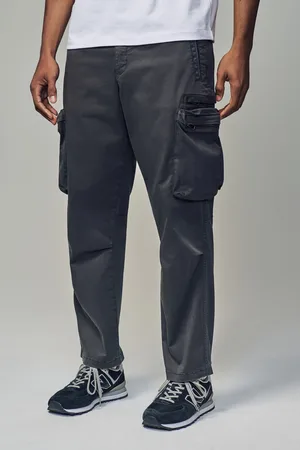Next Charcoal Regular Fit Soft Touch Utility Cargo Trousers