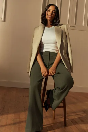 Next Elastic Back Wide Leg Trousers