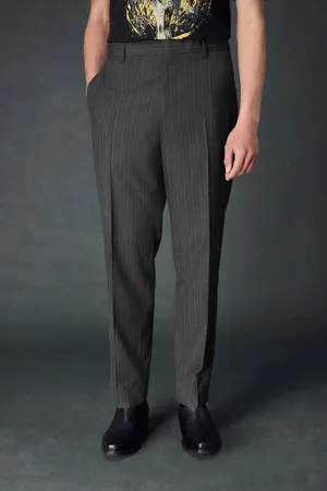 Next Charcoal Stripe Suit Trousers