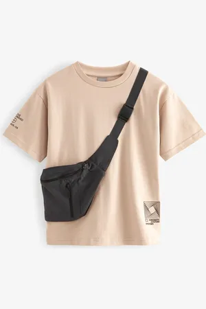 Next Natural Bag Pocket Short Sleeve T-Shirt (3-16yrs)