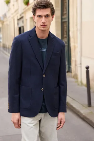 Next Blue Nova Fides Signature Textured Wool Blazer